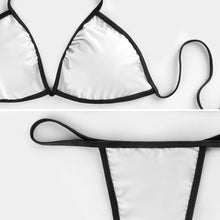 Cargar imagen en el visor de la galería, Traje de baño elegante Conjunto bikini de triángulo push-up para mujer 2 piezas J195D57 personalizado con logo foto y texto (impresión de imágenes múltiples)
