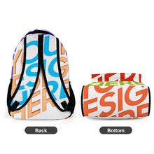 Cargar imagen en el visor de la galería, Mochila con estampado de 8 imágenes, mochila escolar impermeable para niños, niñas, adolescentes, personalizada con texto de patrón de foto
