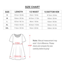 Cargar imagen en el visor de la galería, Vestido de Talla Grande Manga Corta Cintura Elástica para Mujer NZ034 Personalizado con Impresión Completa con Foto Logo Patrón Texto
