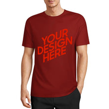 Cargar imagen en el visor de la galería, Camiseta 100% algodón orgánico estampada en el frente personalizado con patrón foto texto
