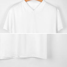 Cargar imagen en el visor de la galería, Camiseta Transpirable de Fútbol Manga Corta Cuello en V para Hombre 3Z06 Personalizada con Impresión Completa de Múltiples Imágenes con Foto Logo Patrón Texto
