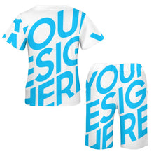 Cargar imagen en el visor de la galería, Camiseta manga corta pantalones cortos Conjunto Talla Grande NTZ Personalizada con Impresión Completa de una imagen con Foto Logo Patrón Texto
