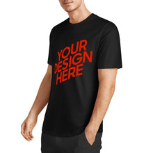 Cargar imagen en el visor de la galería, Camiseta 100% algodón orgánico estampada en el frente personalizado con patrón foto texto

