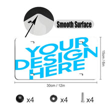 Cargar imagen en el visor de la galería, Placa de auto coche Marcos de Aluminio para placa de matrícula 15 x 30 3C0702000 Personalizado Personalizada con Foto, Texto o Logo
