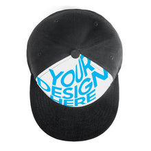 Cargar imagen en el visor de la galería, Gorra de Borde Plano de Béisbol con Diseño Personalizado de Tus Imágenes o Textos
