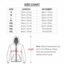 Cargar imagen en el visor de la galería, Sudadera con Capucha de felpa con cremallera Chaqueta de forro polar para hombre GH Personalizada con Impresión Completa de dos imágenes con Foto Logo Patrón Texto
